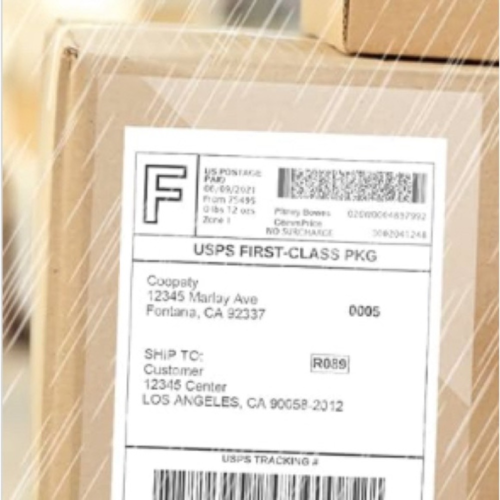 Clear 7.5”X 5.5” Glossy Vinyl Pouch - White 20 - Picture 5 of 5